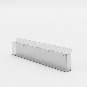 4 Section Leaflet Dispenser – Wall Fix: A5 Port – 670mm (W) x 160mm (H) x 48mm (D)