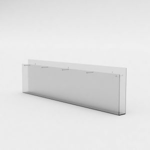 4 Section Leaflet Dispenser – Wall Fix: A4 Port – 910mm (W) x 240mm (H) x 48mm (D)