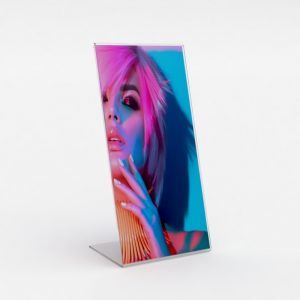Freestanding Display Stand / Sign / Poster Holder: 1/3 A4 Port
