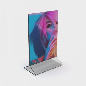 Double Sided Freestanding Poster Holder: A4 Port