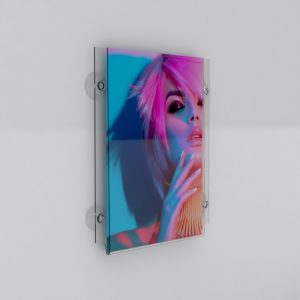 Poster Holder / Sign Holder with 4 Suckers A4 portrait