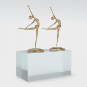 Solid Clear Acrylic Display Block: 50(w) X 25(h) X 25mm(d)