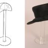 Single Hat Display – Demountable: 300mm (H). Half Price