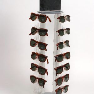 Rotating Sunglass Display With Mirror: 300mm (W) x 620mm (H)