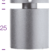 Stand Offs S4 25mm x 25mm Black