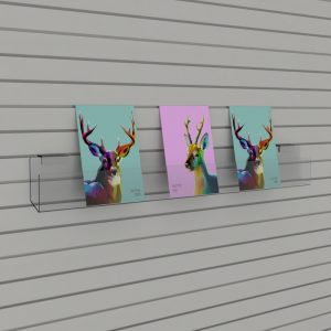 Slatwall Compact Card Display: 1000mm (W) x 75mm (H) x 40mm (D)