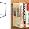 Angled Slatwall Shelf for books & media: 500mm (W) x 200mm (H) x 150mm (D) – save 50%