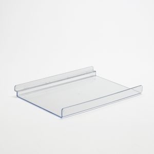 Flat Slatwall Shelf With Lip: 250mm (W) x 160mm (D)