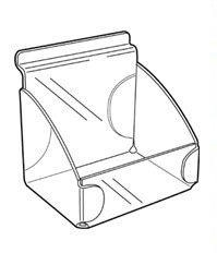 Slatwall Sundries Tray: 200mm (W) x 100mm (D)