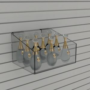 Slatwall Display Bin: 250mm (W) x 150mm (H) x 200mm (D)