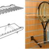 Racket Holder & Support Shelf – Slat Fix: Top holder – 1000mm (W) x 240mm (D)