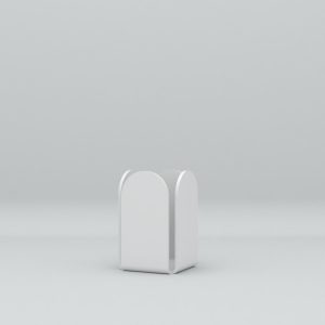 Medium Stationery Holder / Pen Pot. Moonlight White