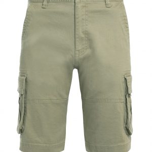 Weird Fish Rigney Organic Cotton Cargo Shorts Stone Size 38